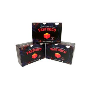 Fastcoco self-igniting coconut charcoal in packs of 6